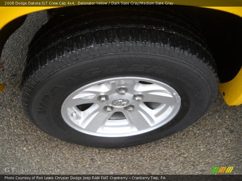 Detonator Yellow / Dark Slate Gray/Medium Slate Gray 2008 Dodge Dakota SLT Crew Cab 4x4