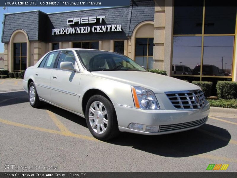 Gold Mist / Titanium/Dark Titanium 2009 Cadillac DTS