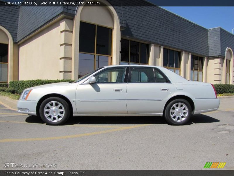 Gold Mist / Titanium/Dark Titanium 2009 Cadillac DTS
