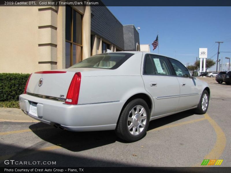 Gold Mist / Titanium/Dark Titanium 2009 Cadillac DTS