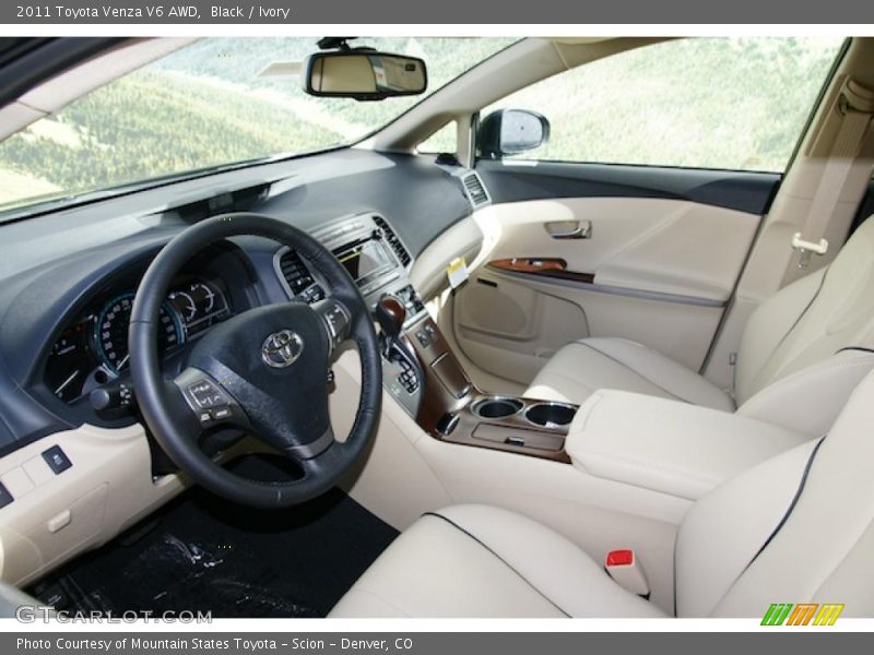 Ivory Interior - 2011 Venza V6 AWD 