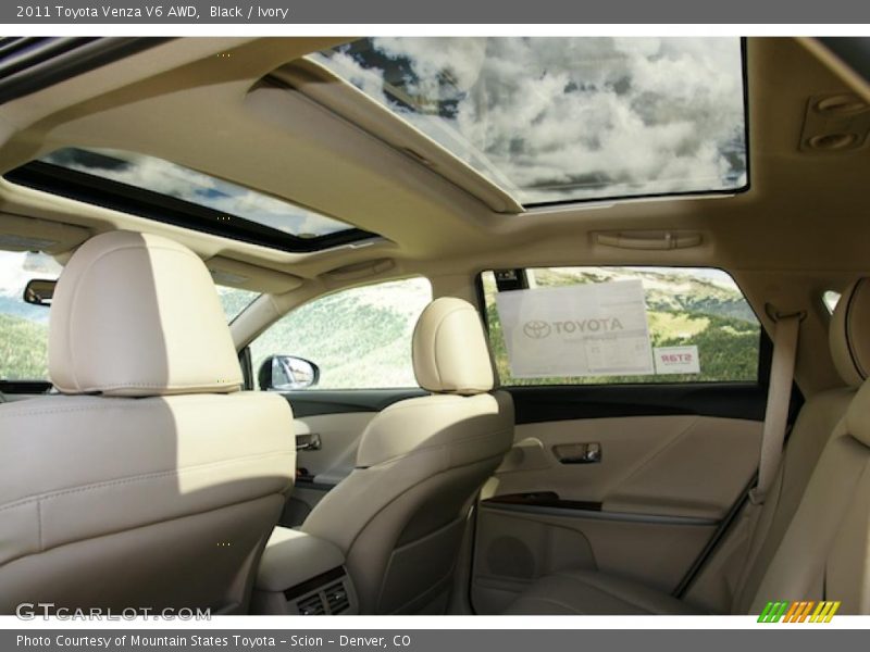 Sunroof of 2011 Venza V6 AWD