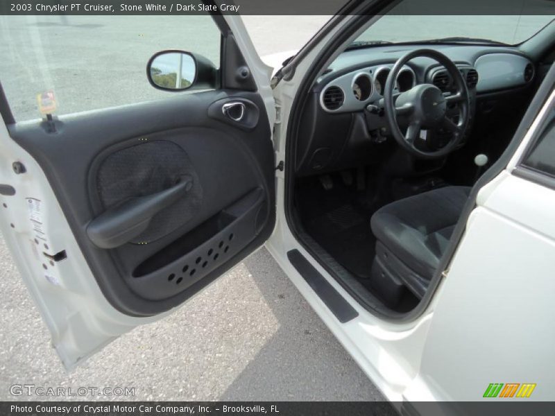 Stone White / Dark Slate Gray 2003 Chrysler PT Cruiser