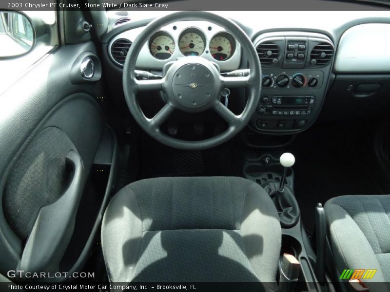 Stone White / Dark Slate Gray 2003 Chrysler PT Cruiser