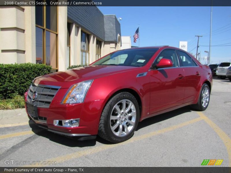 Crystal Red / Cashmere/Cocoa 2008 Cadillac CTS Sedan