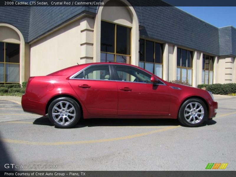 Crystal Red / Cashmere/Cocoa 2008 Cadillac CTS Sedan