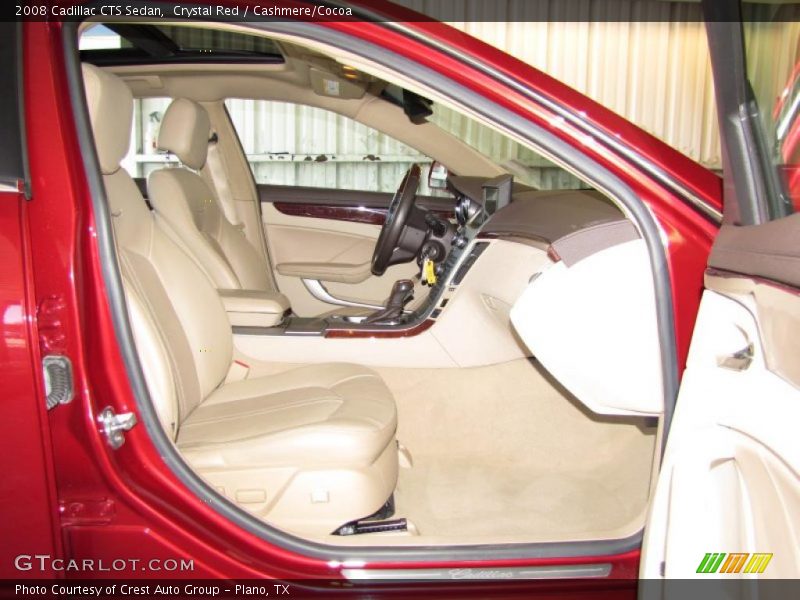 Crystal Red / Cashmere/Cocoa 2008 Cadillac CTS Sedan