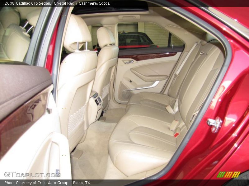 Crystal Red / Cashmere/Cocoa 2008 Cadillac CTS Sedan