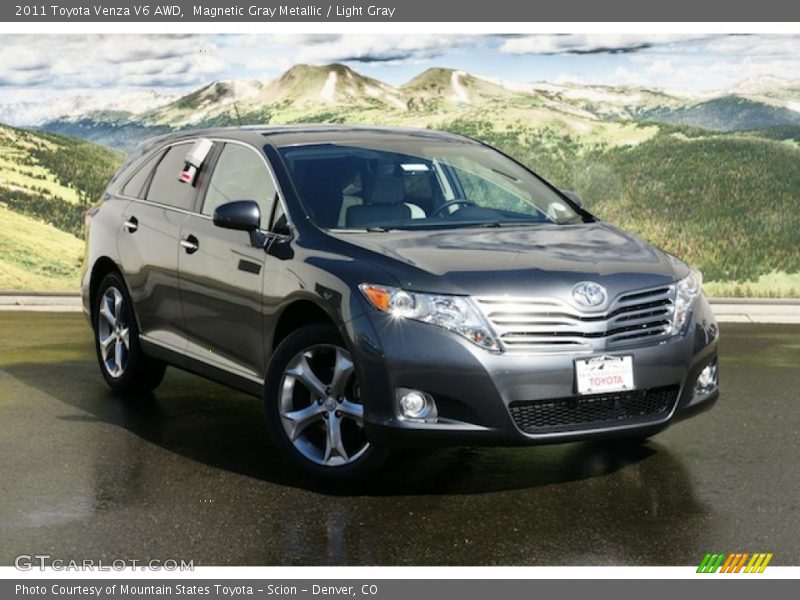 Magnetic Gray Metallic / Light Gray 2011 Toyota Venza V6 AWD