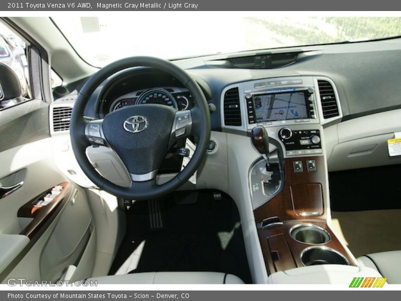 Magnetic Gray Metallic / Light Gray 2011 Toyota Venza V6 AWD