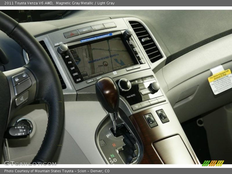 Magnetic Gray Metallic / Light Gray 2011 Toyota Venza V6 AWD