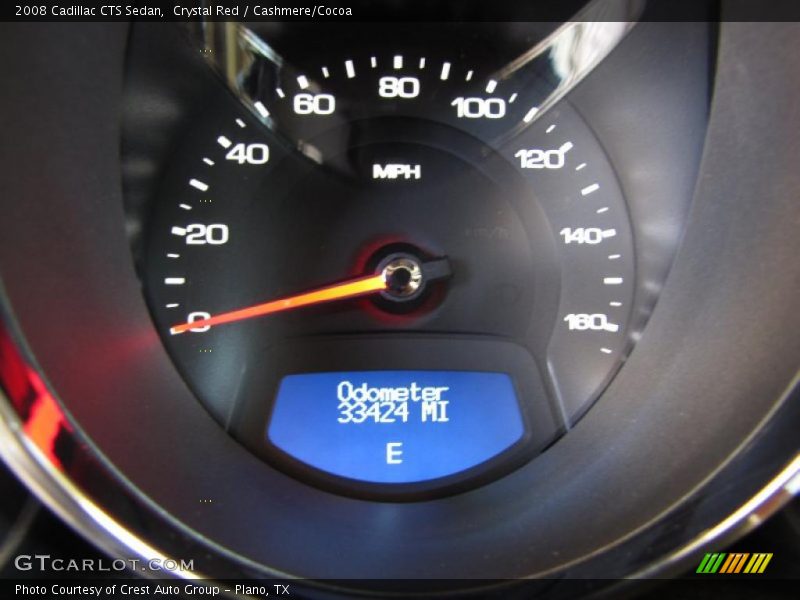 Crystal Red / Cashmere/Cocoa 2008 Cadillac CTS Sedan