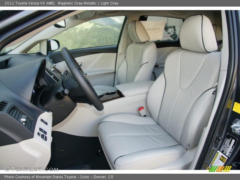 Magnetic Gray Metallic / Light Gray 2011 Toyota Venza V6 AWD