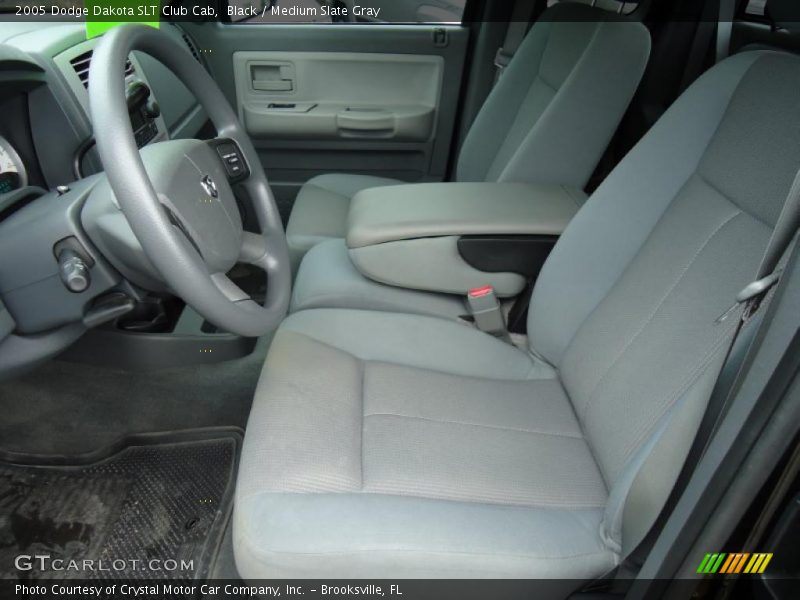 Black / Medium Slate Gray 2005 Dodge Dakota SLT Club Cab
