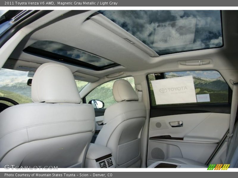 Magnetic Gray Metallic / Light Gray 2011 Toyota Venza V6 AWD