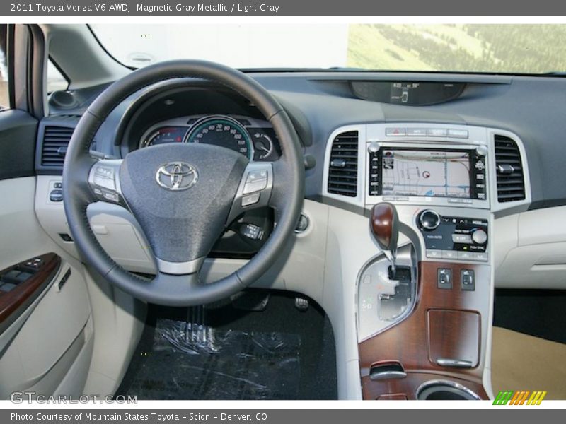 Magnetic Gray Metallic / Light Gray 2011 Toyota Venza V6 AWD