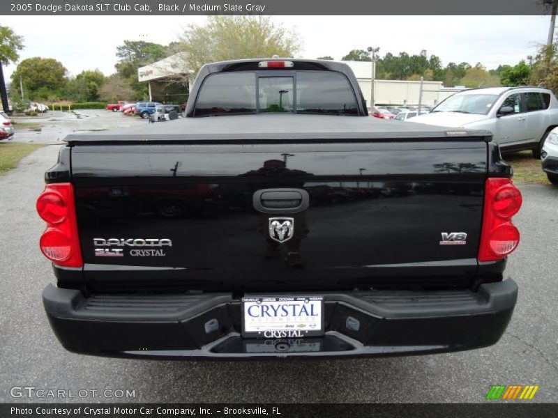 Black / Medium Slate Gray 2005 Dodge Dakota SLT Club Cab