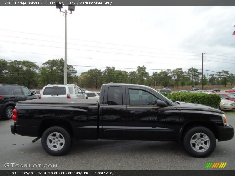 Black / Medium Slate Gray 2005 Dodge Dakota SLT Club Cab