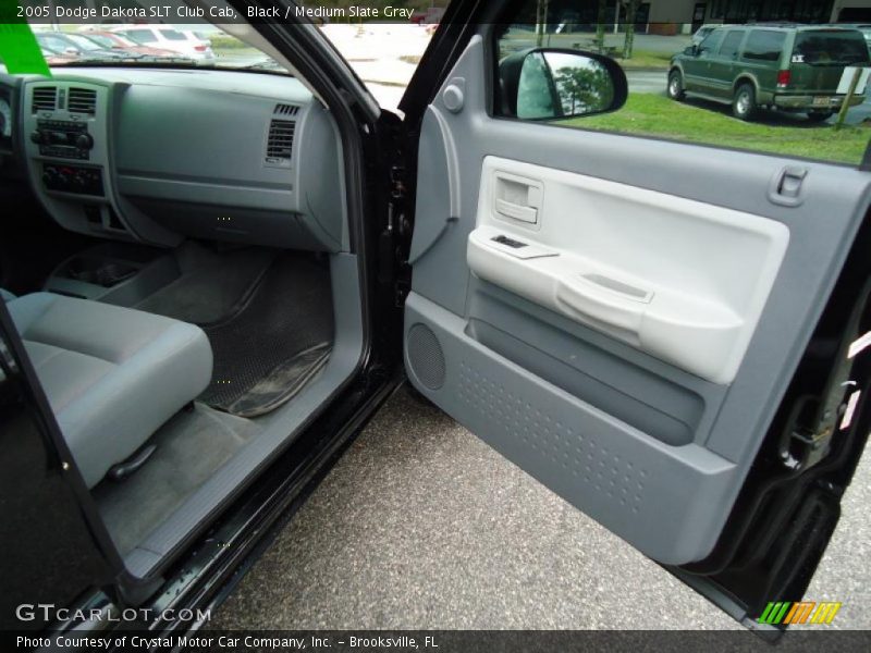 Black / Medium Slate Gray 2005 Dodge Dakota SLT Club Cab