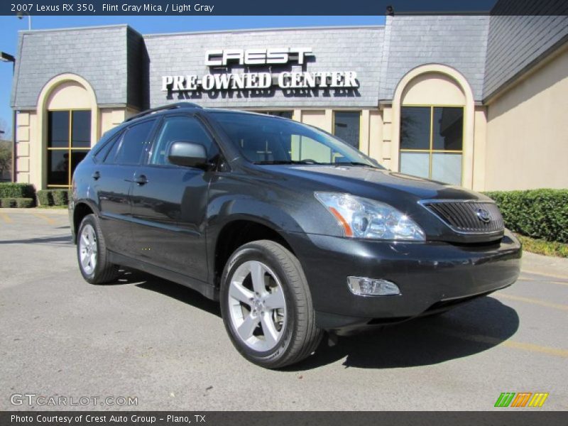 Flint Gray Mica / Light Gray 2007 Lexus RX 350
