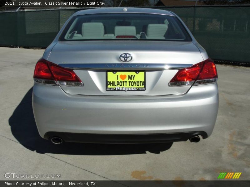 Classic Silver Metallic / Light Gray 2011 Toyota Avalon