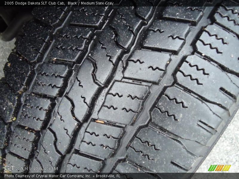 Black / Medium Slate Gray 2005 Dodge Dakota SLT Club Cab