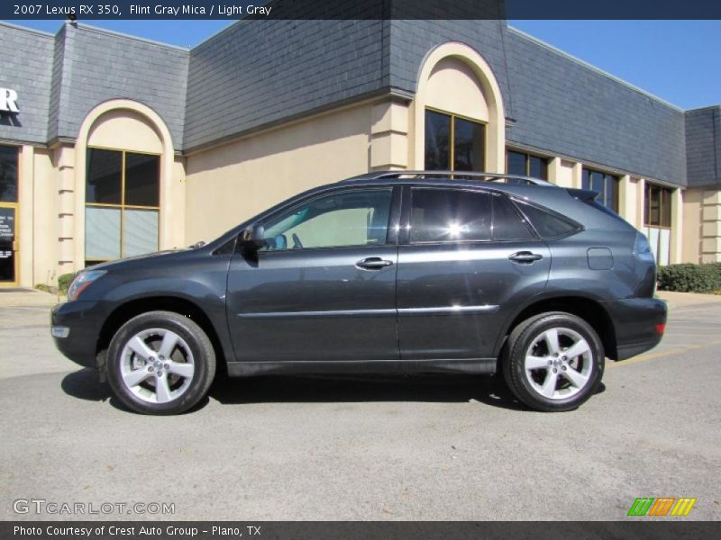 Flint Gray Mica / Light Gray 2007 Lexus RX 350