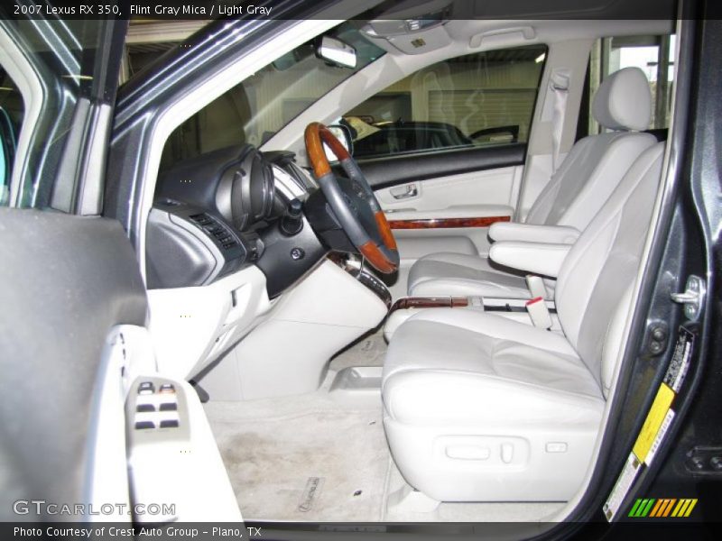 Flint Gray Mica / Light Gray 2007 Lexus RX 350