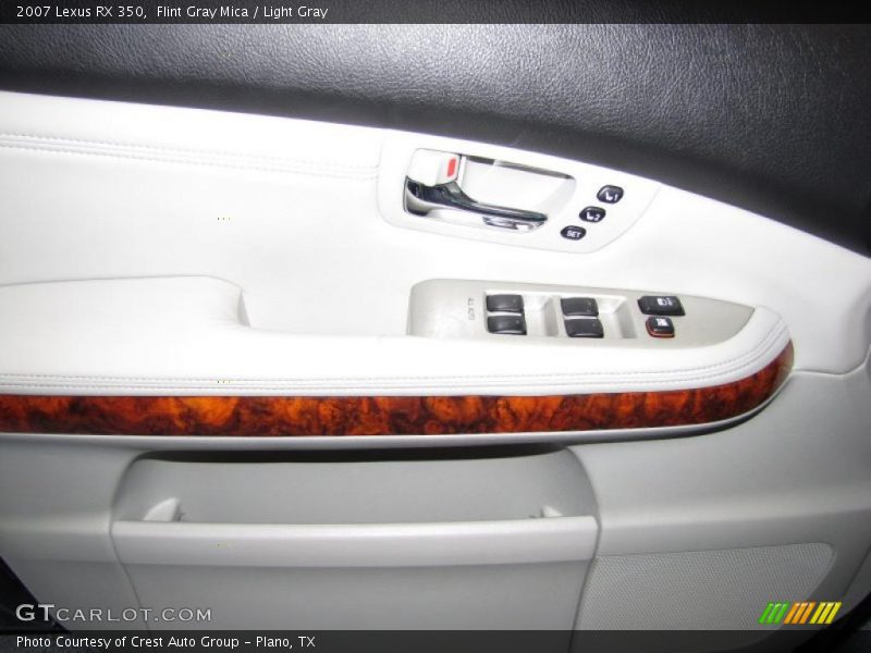 Flint Gray Mica / Light Gray 2007 Lexus RX 350