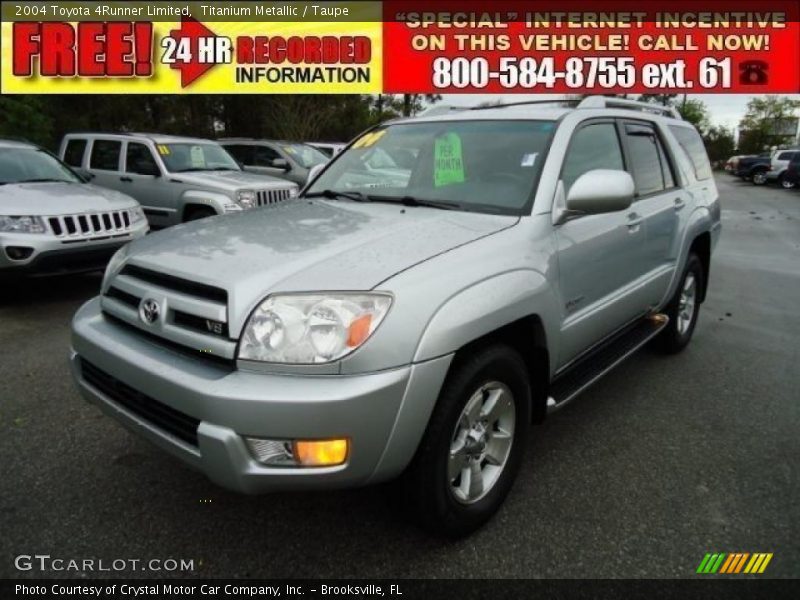 Titanium Metallic / Taupe 2004 Toyota 4Runner Limited