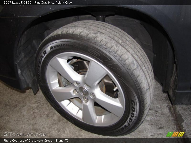 Flint Gray Mica / Light Gray 2007 Lexus RX 350