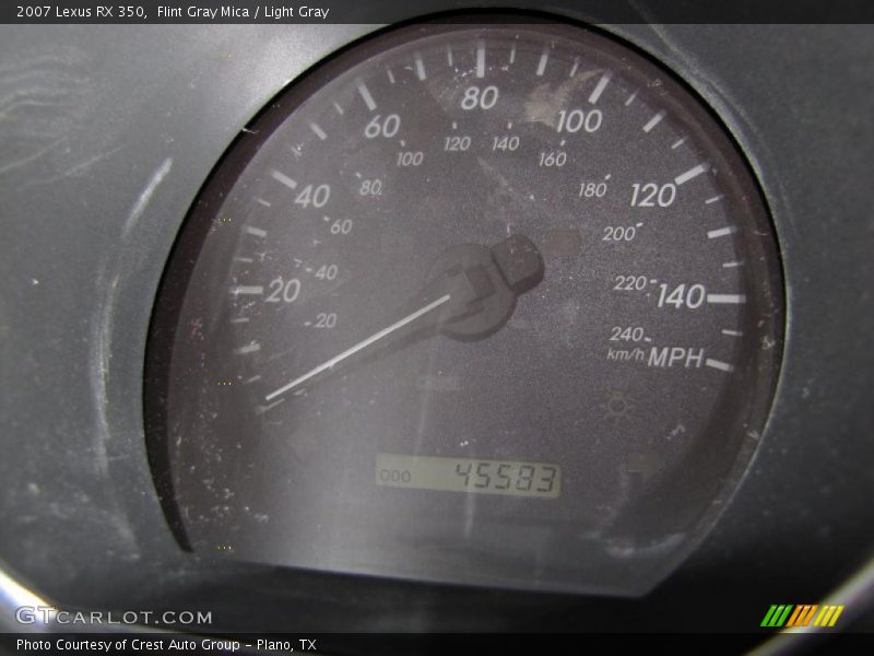 Flint Gray Mica / Light Gray 2007 Lexus RX 350