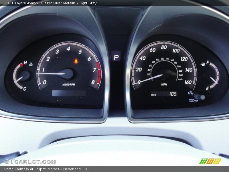 Classic Silver Metallic / Light Gray 2011 Toyota Avalon