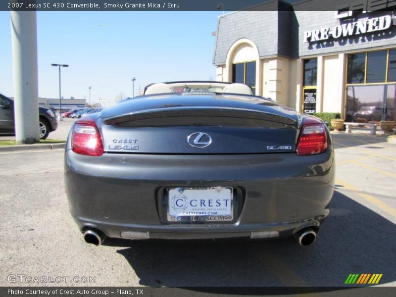 Smoky Granite Mica / Ecru 2007 Lexus SC 430 Convertible