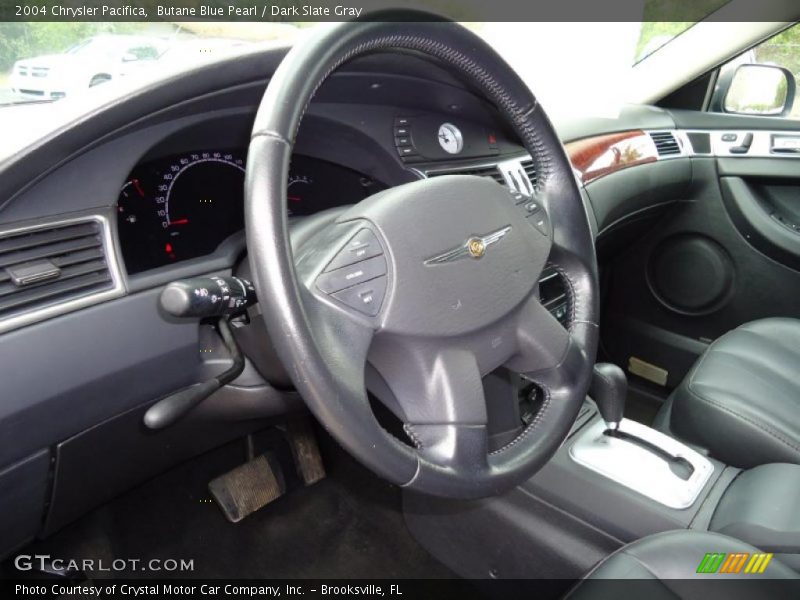 Butane Blue Pearl / Dark Slate Gray 2004 Chrysler Pacifica