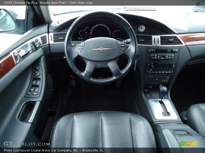 Butane Blue Pearl / Dark Slate Gray 2004 Chrysler Pacifica