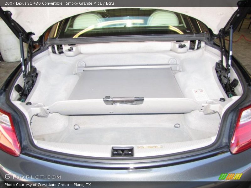  2007 SC 430 Convertible Trunk