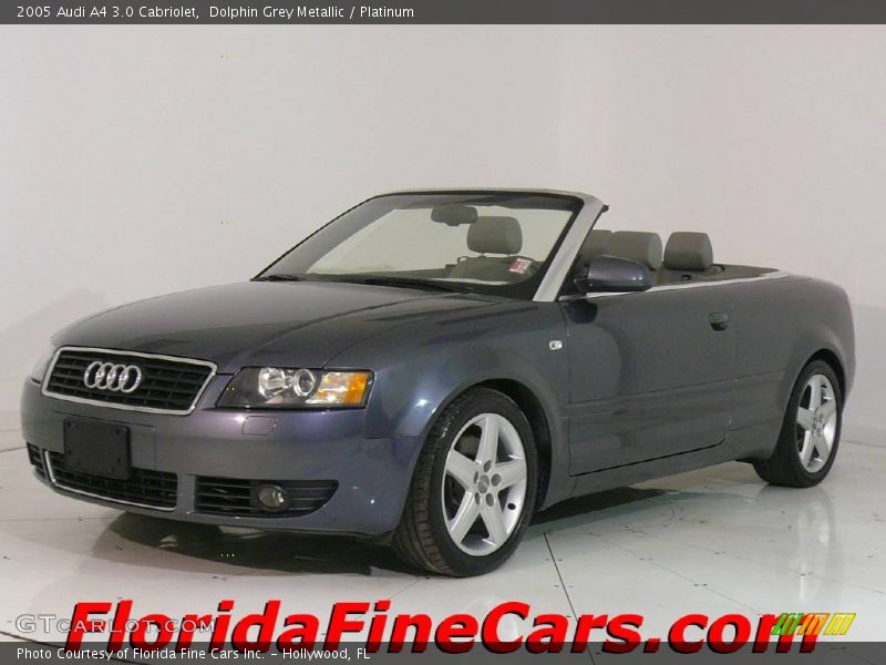 Dolphin Grey Metallic / Platinum 2005 Audi A4 3.0 Cabriolet