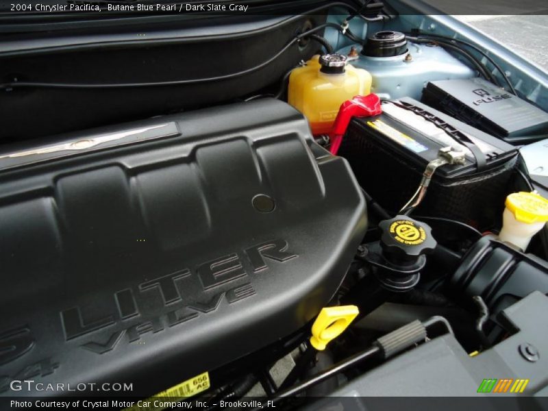 Butane Blue Pearl / Dark Slate Gray 2004 Chrysler Pacifica