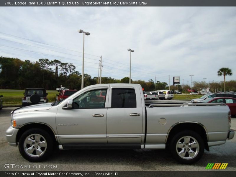 Bright Silver Metallic / Dark Slate Gray 2005 Dodge Ram 1500 Laramie Quad Cab