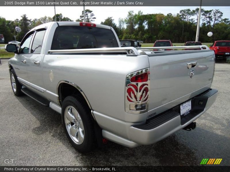 Bright Silver Metallic / Dark Slate Gray 2005 Dodge Ram 1500 Laramie Quad Cab