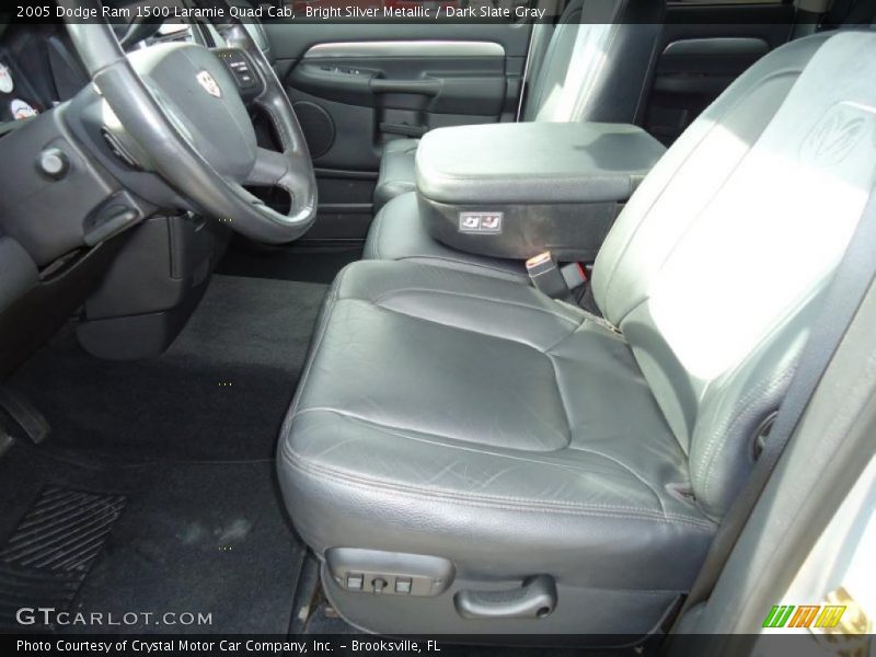 Bright Silver Metallic / Dark Slate Gray 2005 Dodge Ram 1500 Laramie Quad Cab
