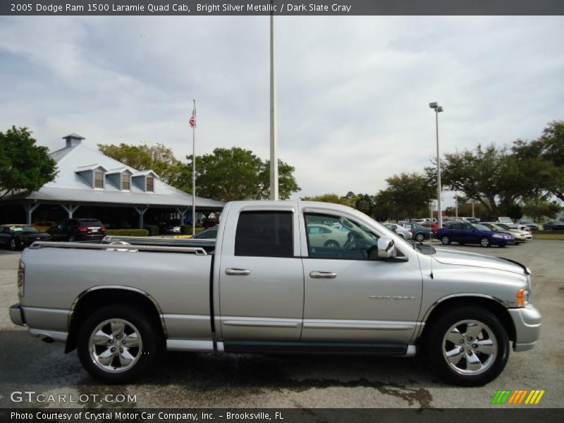 Bright Silver Metallic / Dark Slate Gray 2005 Dodge Ram 1500 Laramie Quad Cab