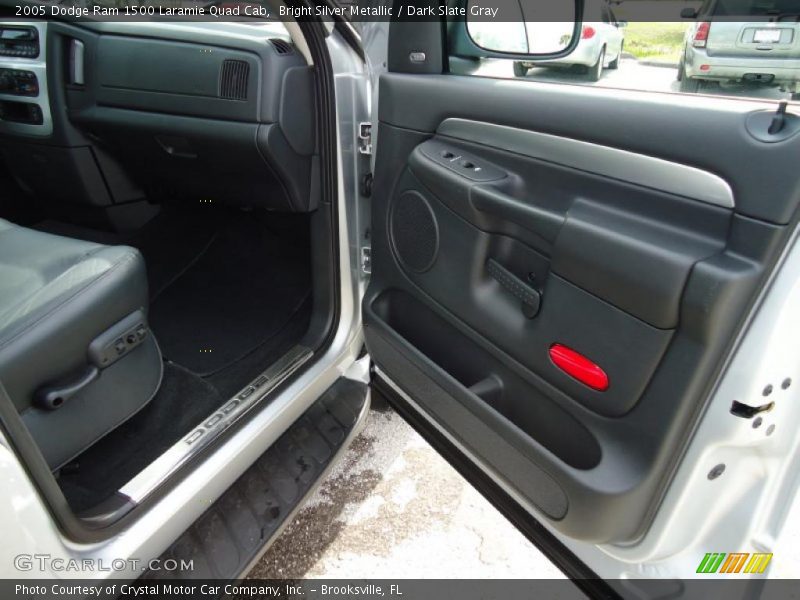 Bright Silver Metallic / Dark Slate Gray 2005 Dodge Ram 1500 Laramie Quad Cab