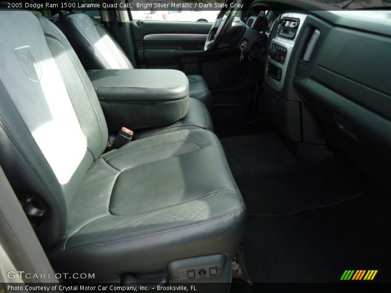 Bright Silver Metallic / Dark Slate Gray 2005 Dodge Ram 1500 Laramie Quad Cab