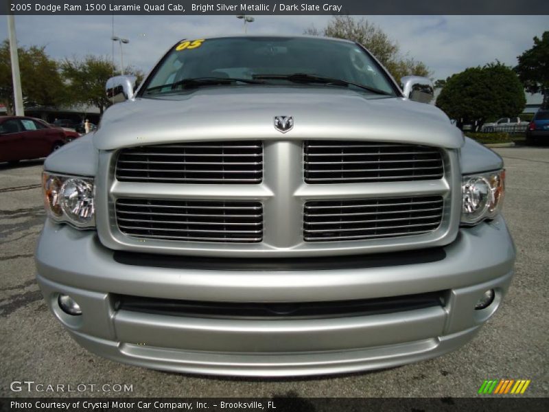 Bright Silver Metallic / Dark Slate Gray 2005 Dodge Ram 1500 Laramie Quad Cab