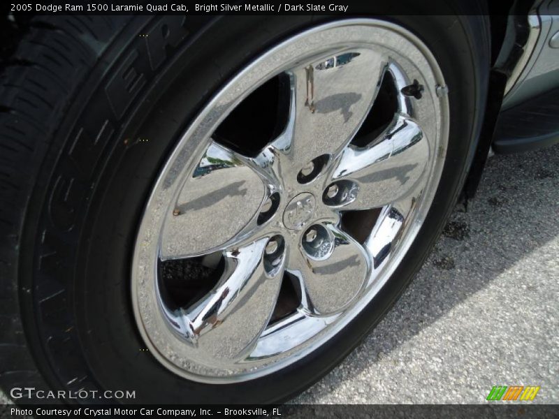 Bright Silver Metallic / Dark Slate Gray 2005 Dodge Ram 1500 Laramie Quad Cab