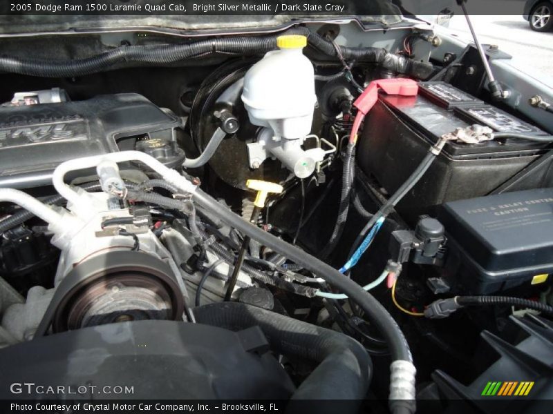 Bright Silver Metallic / Dark Slate Gray 2005 Dodge Ram 1500 Laramie Quad Cab