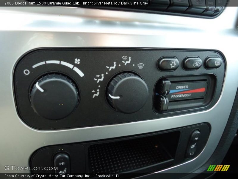 Bright Silver Metallic / Dark Slate Gray 2005 Dodge Ram 1500 Laramie Quad Cab