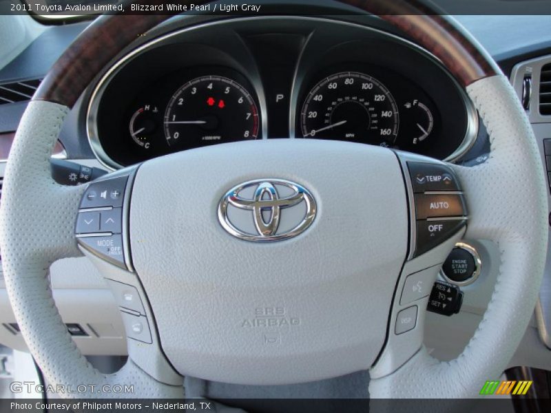 Blizzard White Pearl / Light Gray 2011 Toyota Avalon Limited